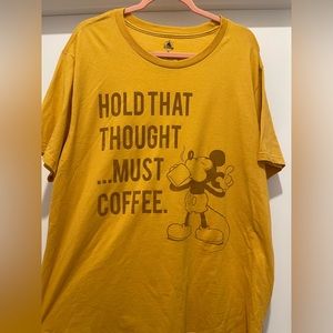 Disney Parks Mickey Coffee shirt 2XL